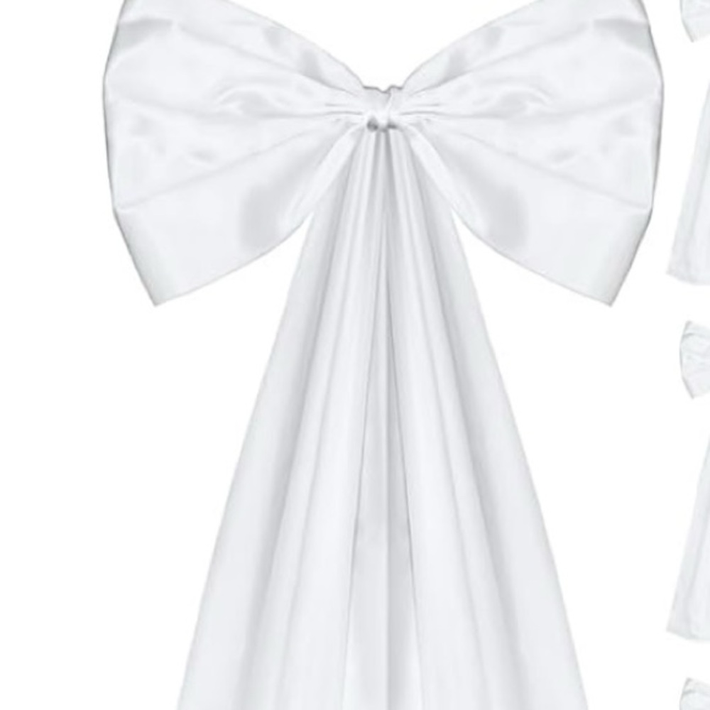 Elegant White Party Bow Decoration 18 bows